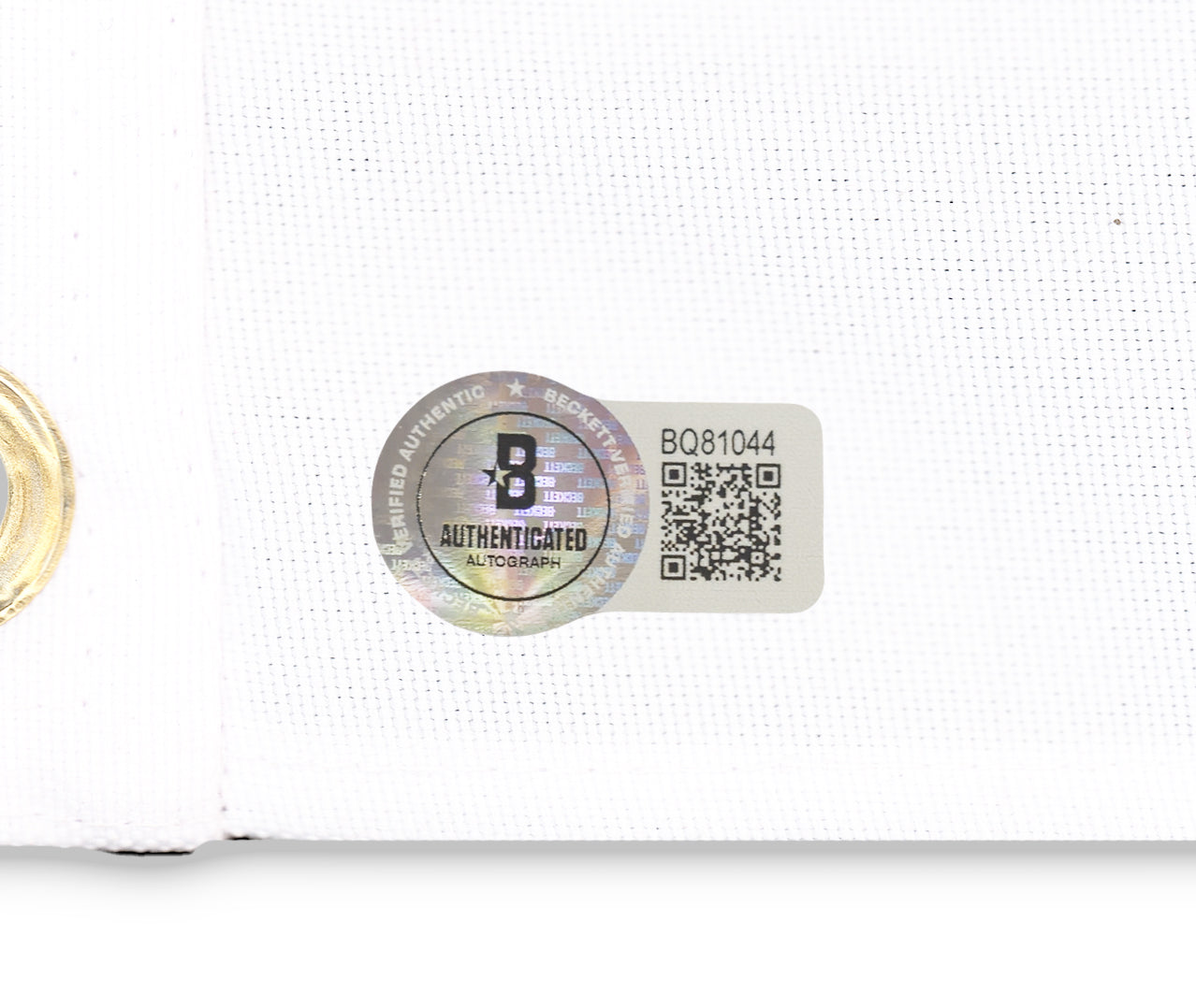 Chevy Chase Autographed White Caddyshack Country Club Logo Pin Flag Beckett BAS QR Stock #236571