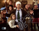 Chevy Chase & Beverly D'Angelo Autographed 8x10 Photo Christmas Vacation Beckett BAS Witness Stock #236573