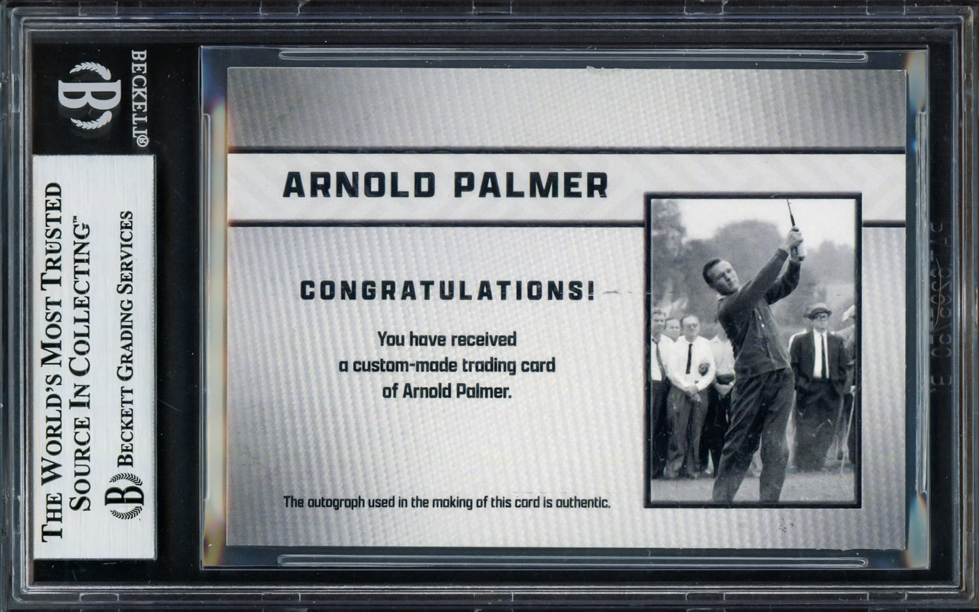 Arnold Palmer Autographed Custom Trading Card Beckett BAS #17235912