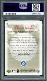 Ichiro Suzuki Autographed 2001 Upper Deck UD Sweet Spot Rookie Card #62 Seattle Mariners PSA 8 Auto Grade Gem Mint 10 #700/1000 PSA/DNA #96091350