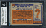 Walter Payton Autographed 1976 Topps Rookie Card #148 Chicago Bears (Signed Twice) Vintage Rookie Era Signature Beckett BAS #17319447