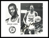 Reggie Lewis Autographed 8.5x11 Photo Boston Celtics JSA #AX03804