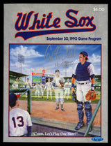 Carlton Fisk Autographed Game Program Chicago White Sox "HOF 2000" TriStar Holo #6127033
