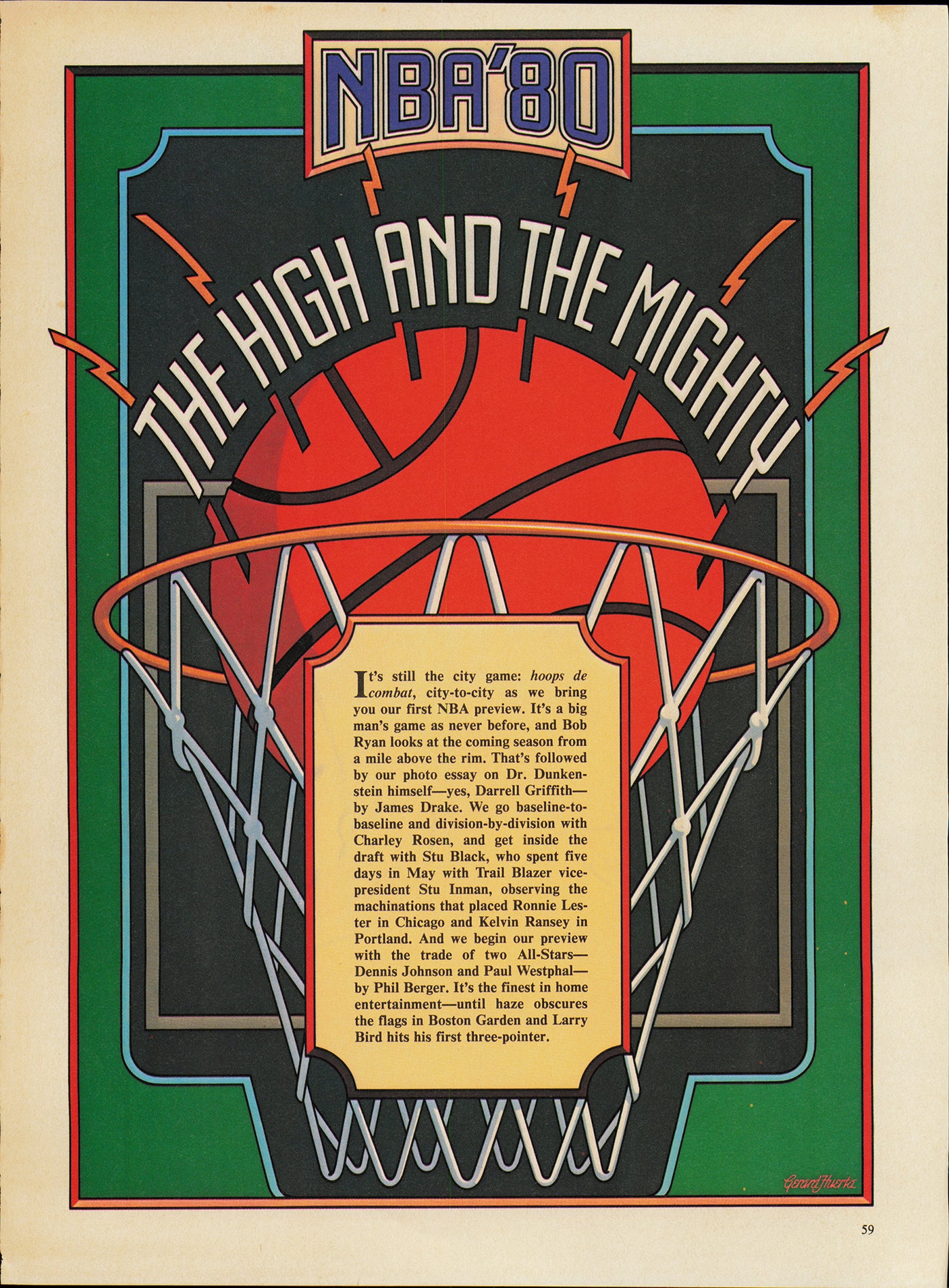 Dennis Johnson & Paul Westphal Autographed 7x11 Magazine Page Photo Beckett BAS QR #BP55314