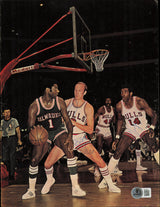 Oscar Robertson, Clifford Ray & Bob Weiss Autographed 8x11 Magazine Page Photo Beckett BAS #AE08247