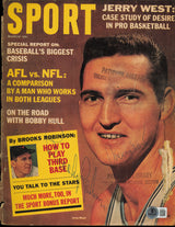 Jerry West & Brooks Robinson Autographed Sport Magazine Cover Beckett BAS #AE08285