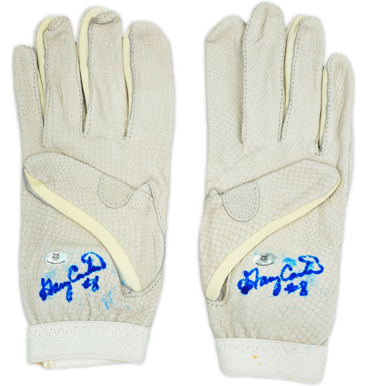 Gary Carter Autographed Game Used Batting Gloves Montreal Expos, New York Mets "#8" Beckett BAS QR #BP55251 & BP55252