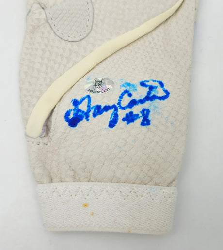 Gary Carter Autographed Game Used Batting Gloves Montreal Expos, New York Mets "#8" Beckett BAS QR #BP55251 & BP55252
