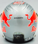 Daniel Ricciardo Autographed Red Bull Racing Silver Authentic Mini Helmet Beckett BAS QR #BR45034