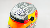 Daniel Ricciardo Autographed Red Bull Racing Silver Authentic Mini Helmet Beckett BAS QR #BR45032