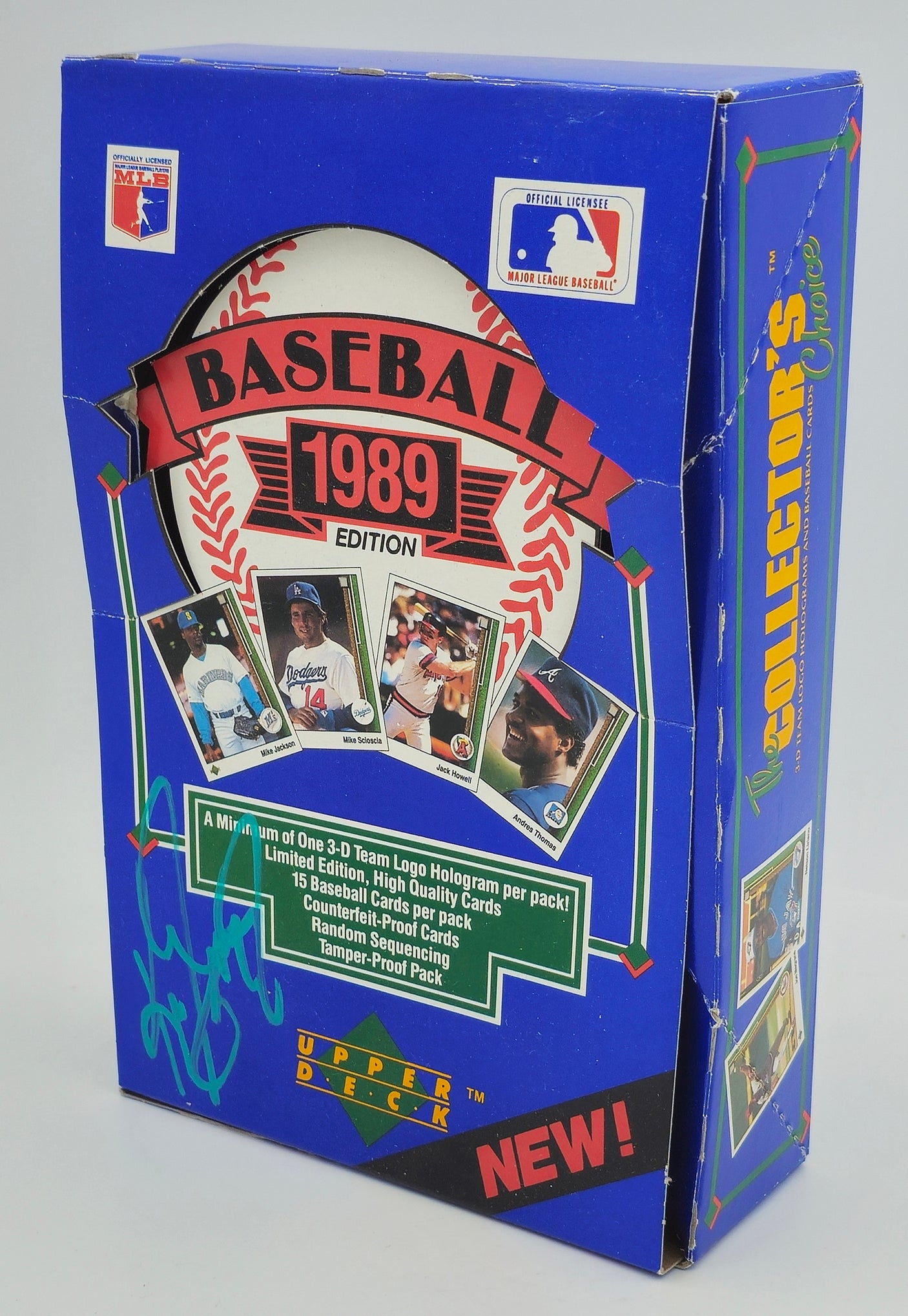 Ken Griffey Jr. Autographed 1989 Upper Deck Baseball Card Empty Box Seattle Mariners Beckett BAS Witness #1W449364