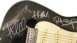 Def Leppard Autographed Fender Guitar With 5 Signatures Including Joe Elliott Beckett BAS #AE08316