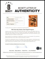 1964-65 Green Bay Packers Team Autographed Official Playoff Program With 26 Signatures Including Vince Lombardi & Bart Starr PSA/DNA & Beckett BAS #AP06274