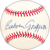 Calvin Griffith Autographed Official AL Baseball Minnesota Twins Owner Beckett BAS #BK44335