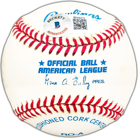 Gus Triandos Autographed Official AL Baseball Baltimore Orioles Beckett BAS #BK44413
