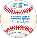 Steve Barber Autographed Official AL Baseball New York Yankees, Baltimore Orioles Beckett BAS #BK44422