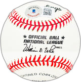 Willie McCovey Autographed Official NL Baseball San Francisco Giants Beckett BAS #BK44449