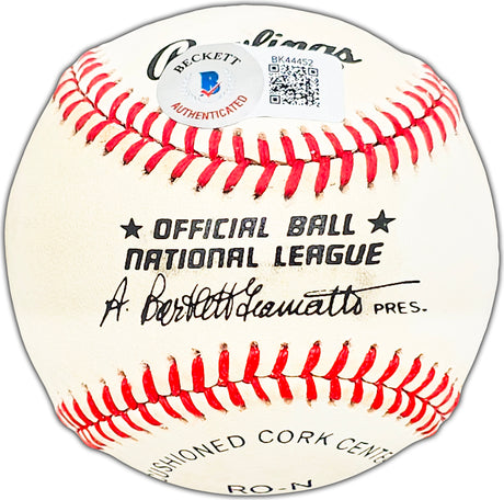 Willie McCovey Autographed Official NL Baseball San Francisco Giants Beckett BAS #BK44452