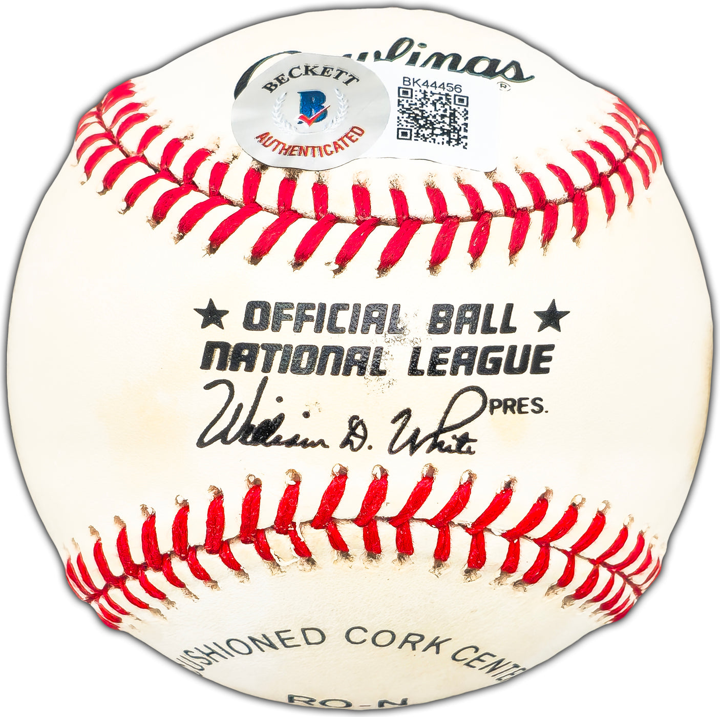 Willie McCovey Autographed Official NL Baseball San Francisco Giants Beckett BAS #BK44456