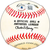 Damon Phillips Autographed Official Feeney NL Baseball Boston Braves Beckett BAS #BK44473