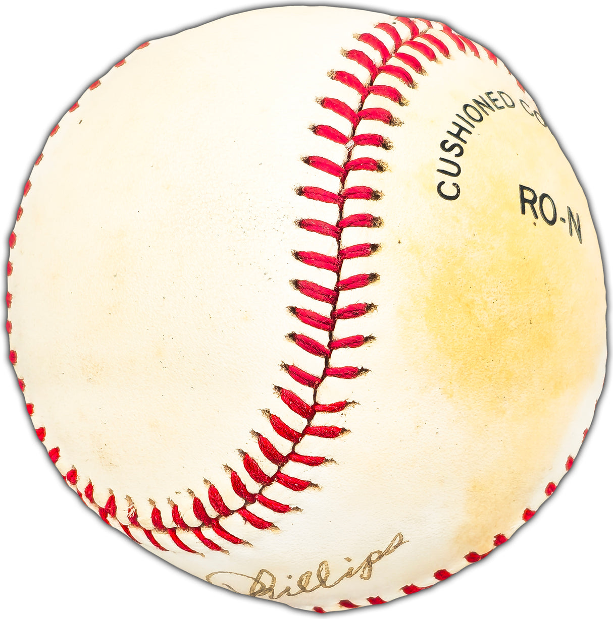 Damon Phillips Autographed Official Feeney NL Baseball Boston Braves Beckett BAS #BK44473