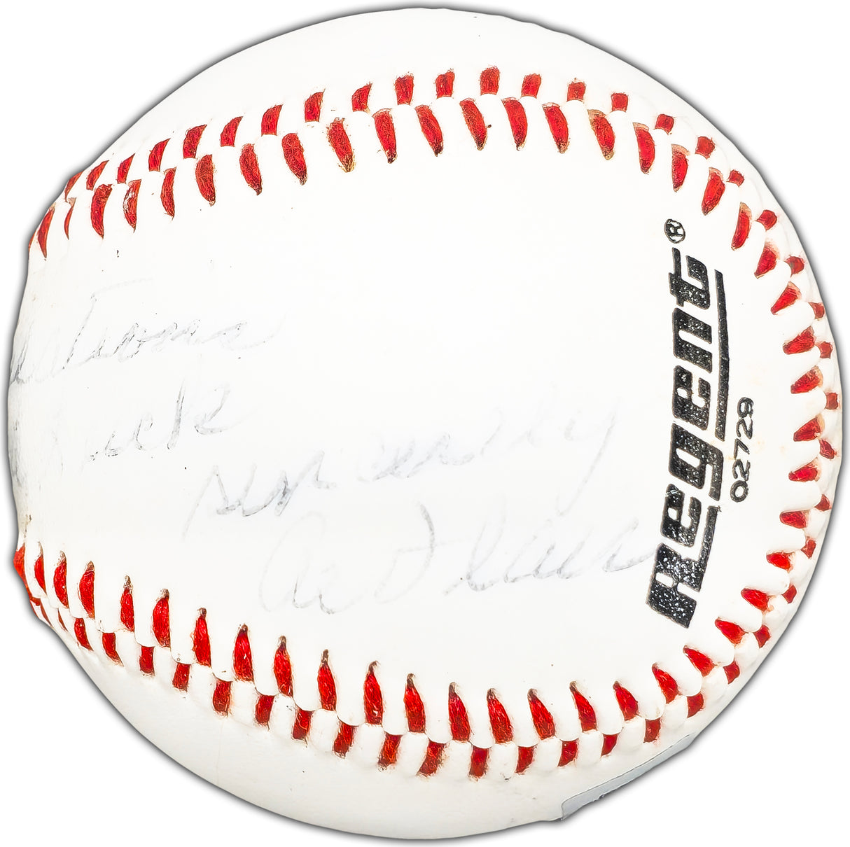 Al Flair Autographed Official Little League Baseball Boston Red Sox "Congratulations Bill & Good Luck" Beckett BAS #BK44483
