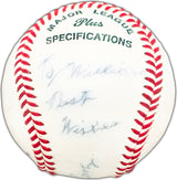 George Susce Sr. Autographed Official NCAA Baseball Boston Red Sox "To William Best Wishes" Beckett BAS #BK44485
