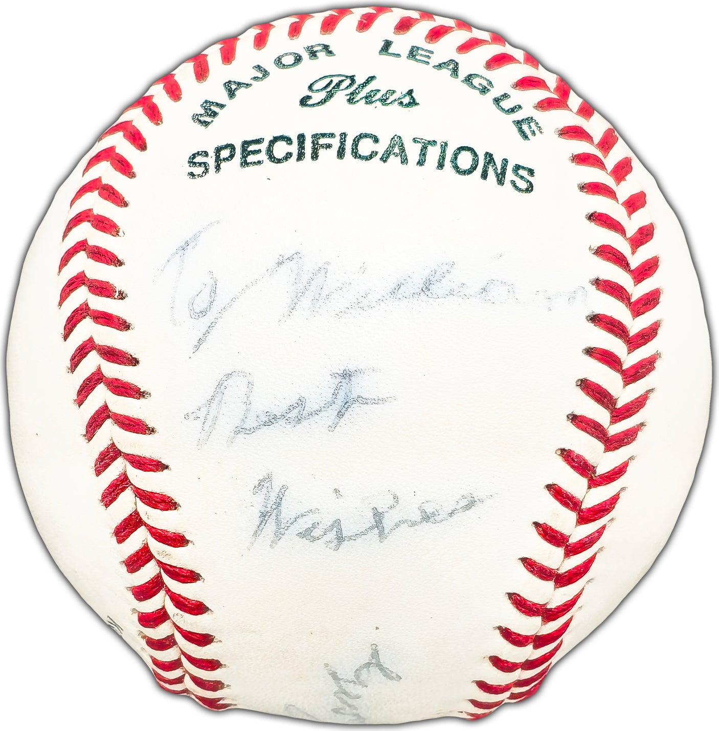 George Susce Sr. Autographed Official NCAA Baseball Boston Red Sox "To William Best Wishes" Beckett BAS #BK44485
