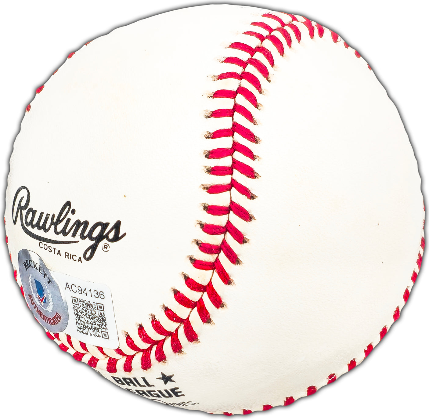 Hank Aaron Autographed Official NL Baseball Atlanta Braves UDA Holo & Beckett BAS #AC94136