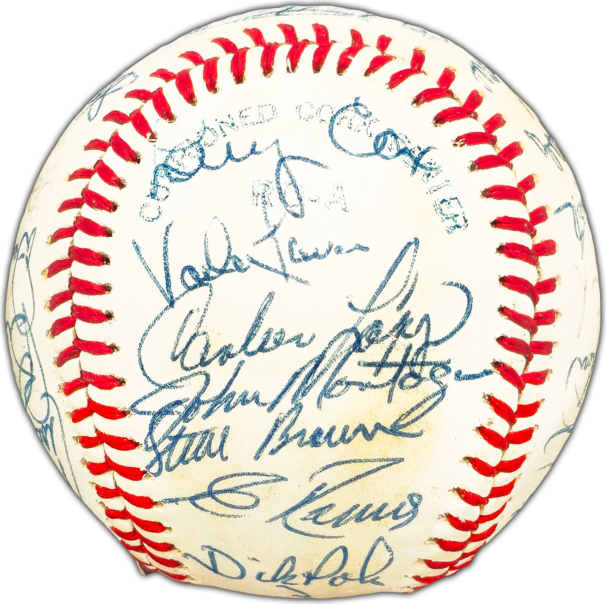 1977 Seattle Mariners Team Signed Autographed Official MacPhail AL Baseball Inaugural Year With 26 Signatures JSA #XX97490