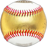 Yordan Alvarez Autographed Official 2022 Gold World Series Logo Baseball Houston Astros Beckett BAS #W381821