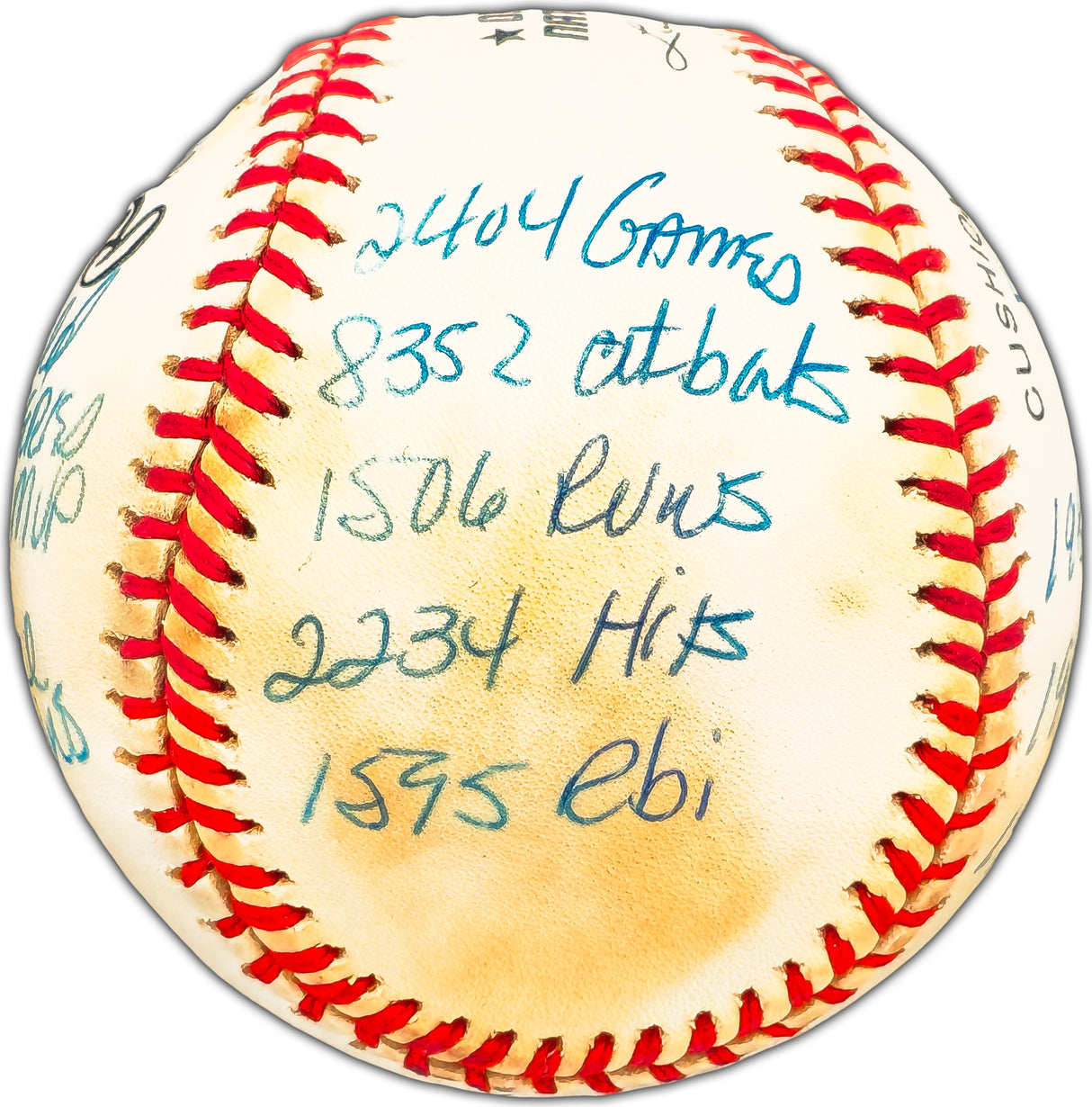 Mike Schmidt Autographed Official NL Statball Baseball Philadelphia Phillies With 16 Stats #447/1000 Beckett BAS #BK44617