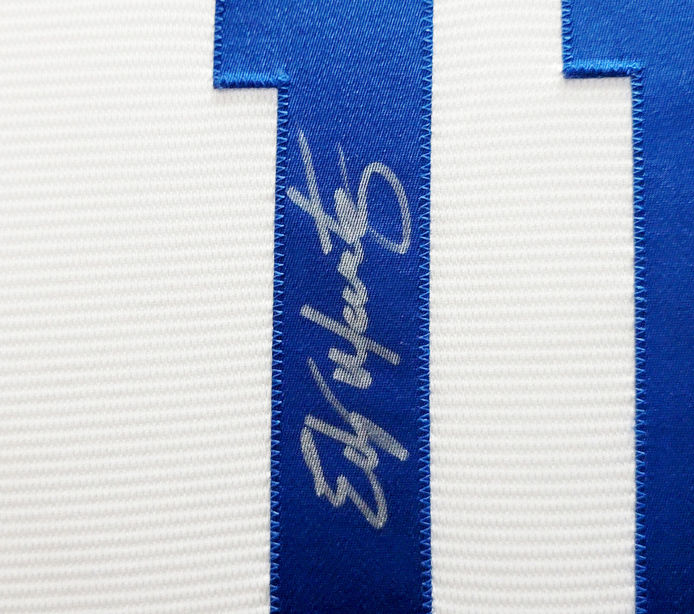 Seattle Mariners Edgar Martinez Autographed Framed White Majestic Jersey MCS Holo Stock #210137