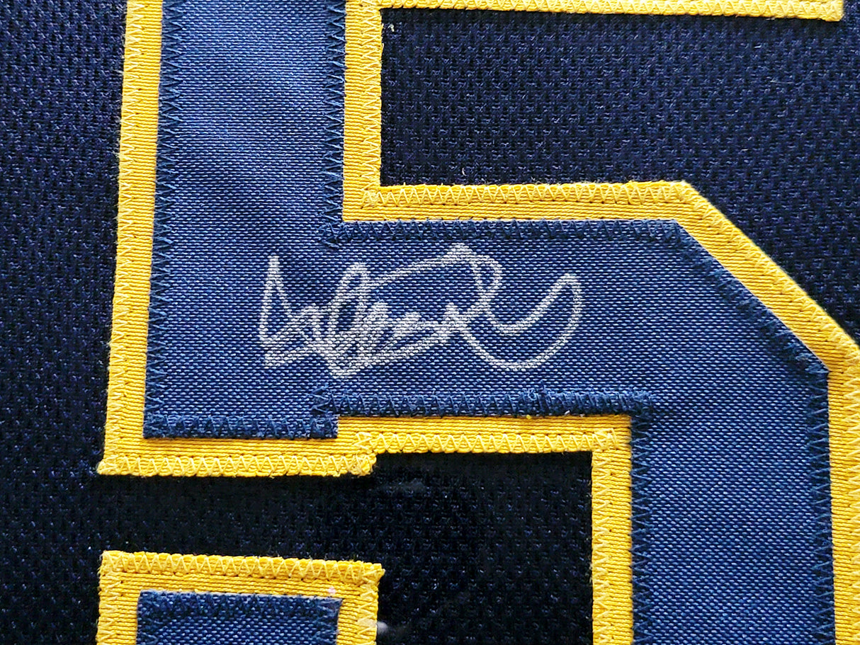 Orix Blue Wave Ichiro Suzuki Autographed Framed Navy Jersey IS Holo Stock #210146