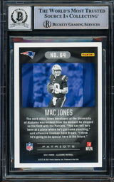 Mac Jones Autographed 2021 Panini Illusions Rookie Card #64 New England Patriots Auto 10 Beckett BAS Stock #210512