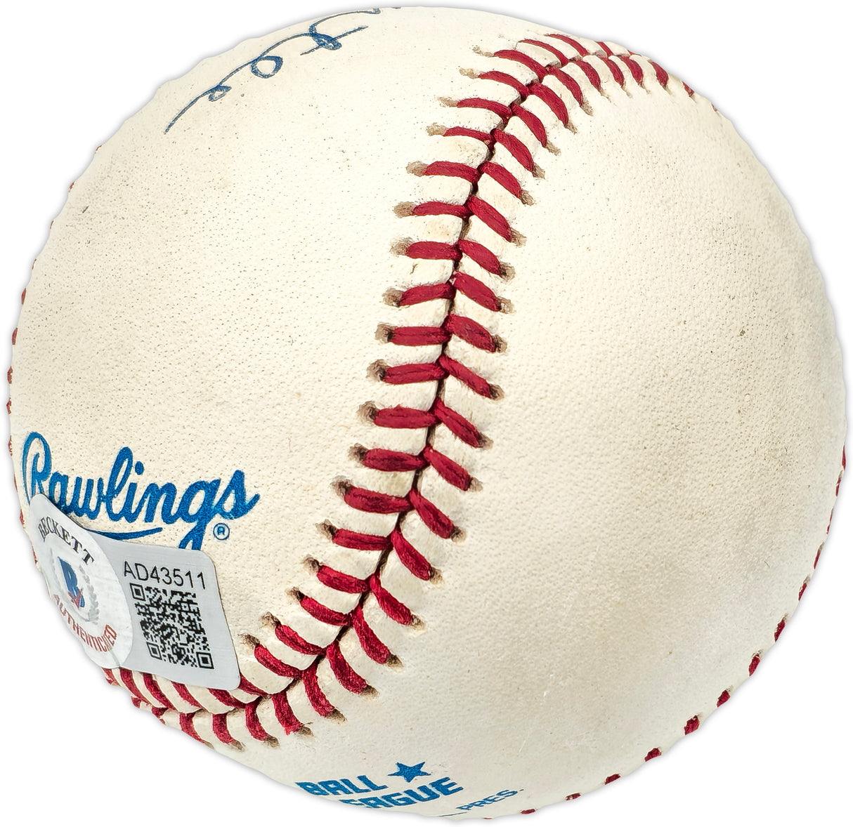 Mickey Mantle Autographed Official AL Baseball New York Yankees Beckett BAS #AD43511