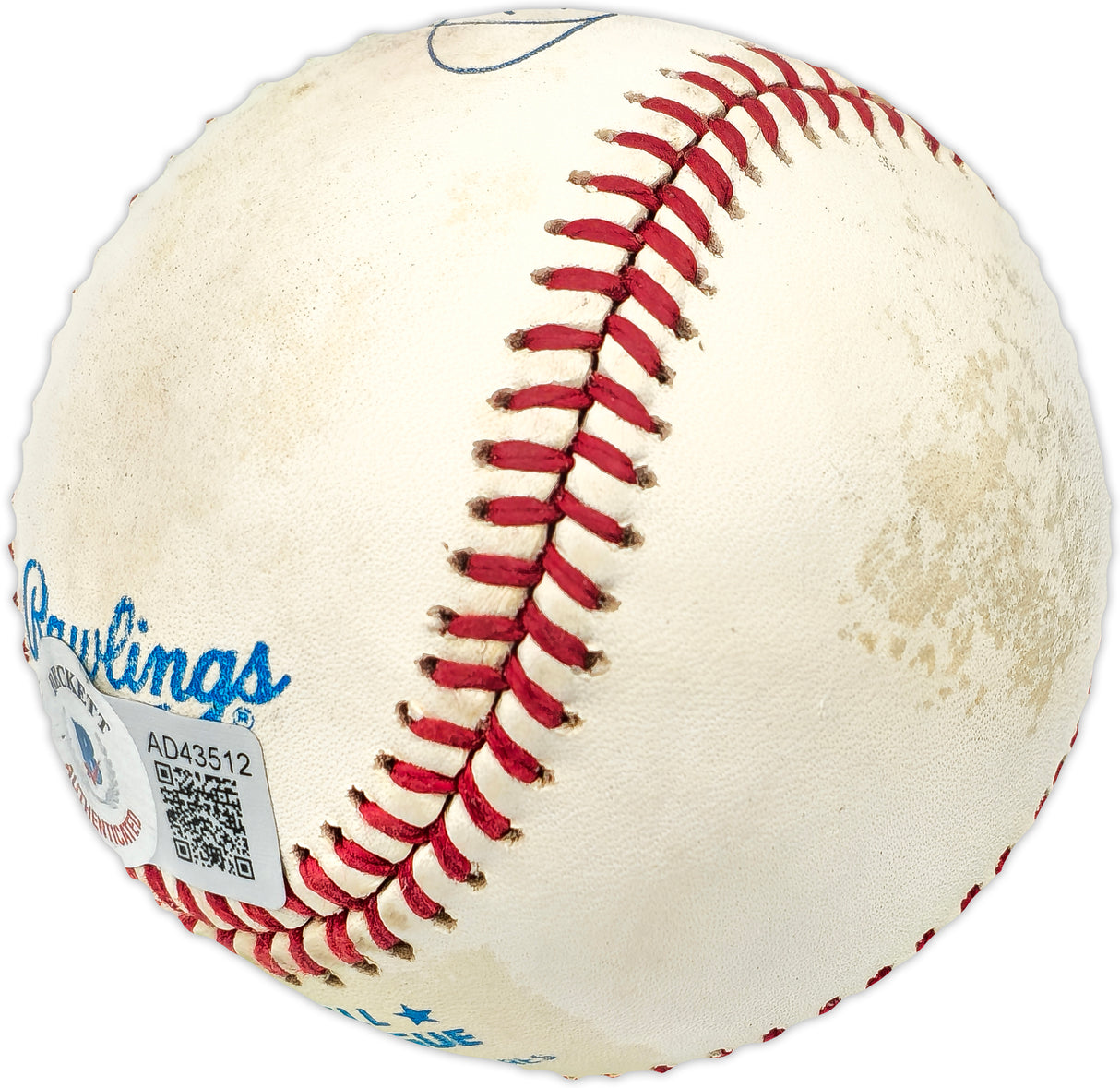 Mickey Mantle Autographed Official AL Baseball New York Yankees Beckett BAS #AD43512