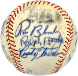 1972 New York Yankees Team Signed Autographed Official League Baseball With 19 Signatures Including Thurman Munson Beckett BAS #AD43531