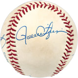 MLB Pitching Greats Autographed Official AL Baseball With 5 Signatures Including Jim Pamer & Rollie Fingers Beckett BAS #AD43479