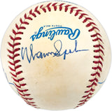 MLB Pitching Greats Autographed Official AL Baseball With 5 Signatures Including Jim Pamer & Rollie Fingers Beckett BAS #AD43479