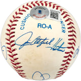 MLB Pitching Greats Autographed Official AL Baseball With 5 Signatures Including Jim Pamer & Rollie Fingers Beckett BAS #AD43479