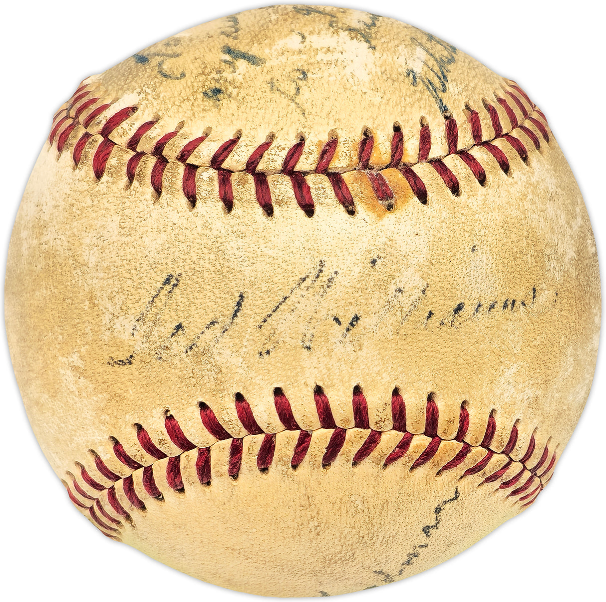 Ted Williams Autographed Official Harridge AL Baseball Boston Red Sox With Billy Goodman & Whitey Lockman Beckett BAS #AD43520