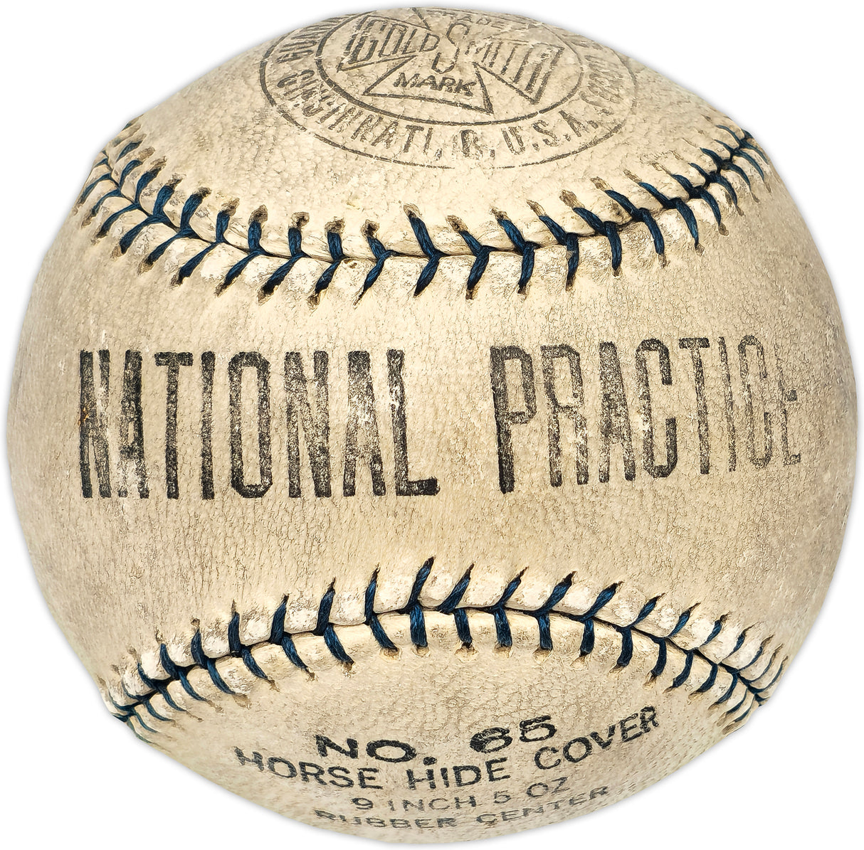 Eddie Moore Autographed Official National Practice Baseball Pittsburgh Pirates Died 1976 Beckett BAS #AD43521