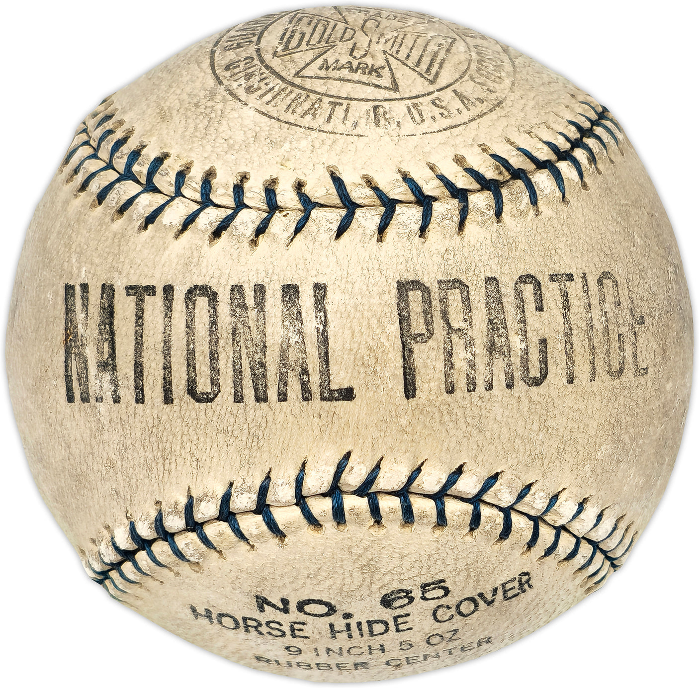 Eddie Moore Autographed Official National Practice Baseball Pittsburgh Pirates Died 1976 Beckett BAS #AD43521
