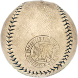 Eddie Moore Autographed Official National Practice Baseball Pittsburgh Pirates Died 1976 Beckett BAS #AD43521