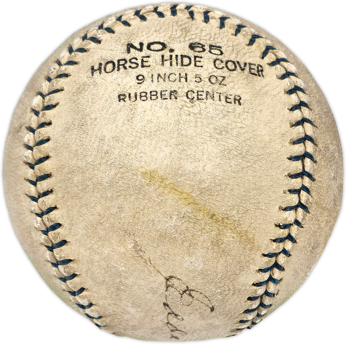 Eddie Moore Autographed Official National Practice Baseball Pittsburgh Pirates Died 1976 Beckett BAS #AD43521