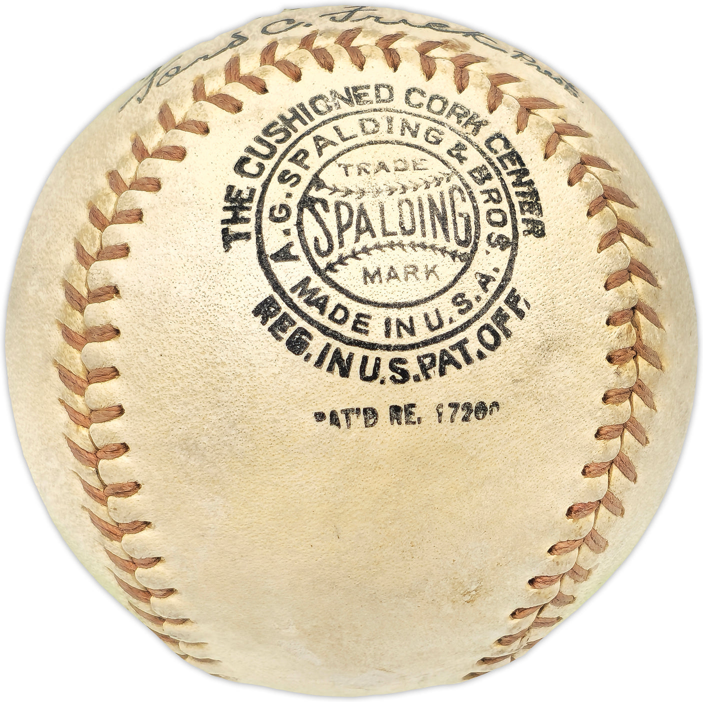 Heine Meine Autographed Official Frick NL Baseball Pittsburgh Pirates "From 1937" Beckett BAS #AD43522