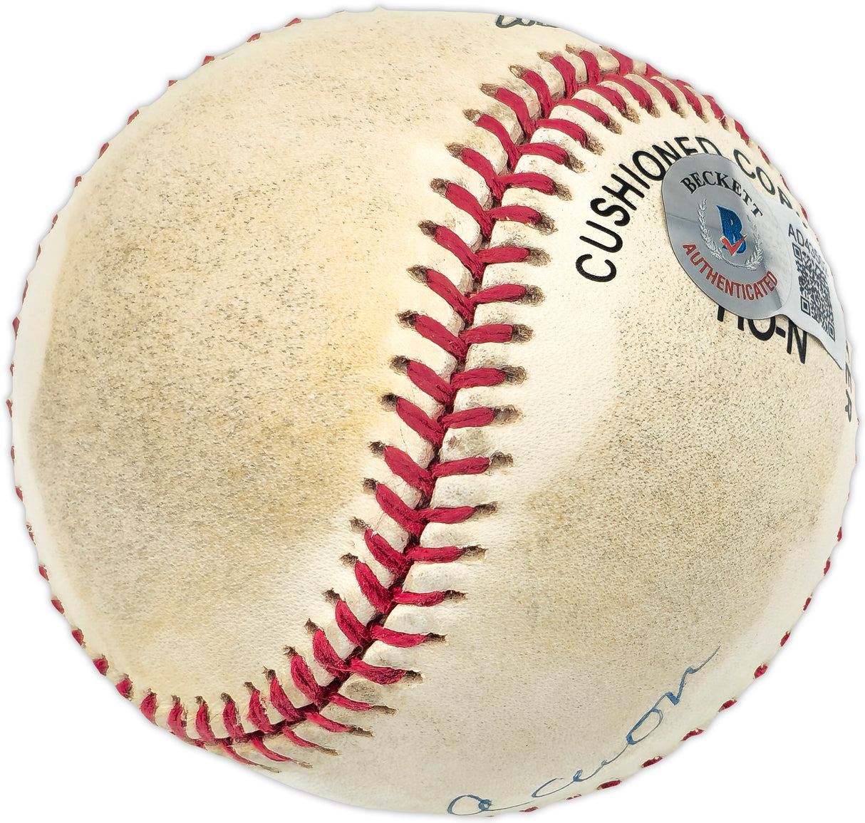Hank Aaron Autographed Official NL Baseball Atlanta Braves Beckett BAS #AD43502