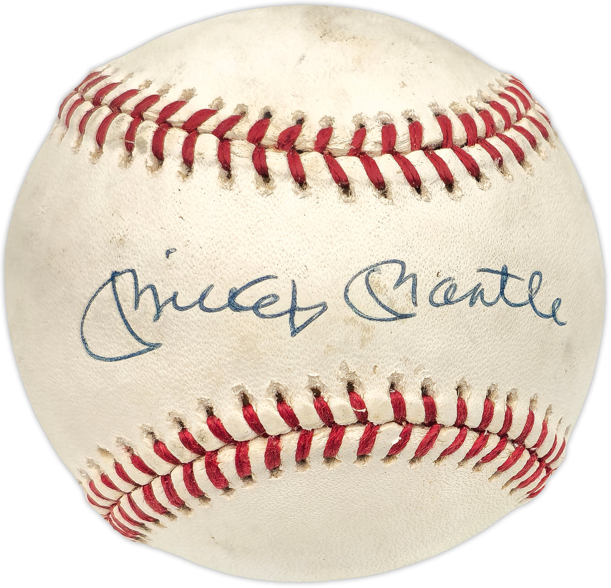 Mickey Mantle Autographed Official AL Baseball New York Yankees Beckett BAS #AD43504
