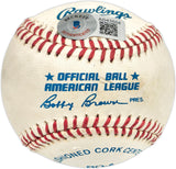 Mickey Mantle Autographed Official AL Baseball New York Yankees Beckett BAS #AD43504
